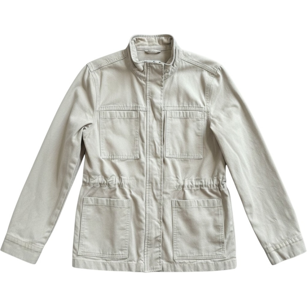 Vintage America Utility Jacket Womens M Tan Khaki Safari Military Field Excellen